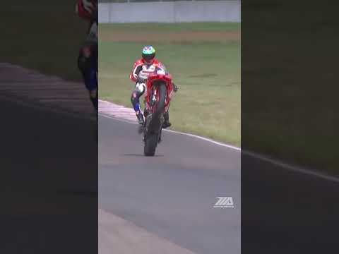 Anthony Mazziotto rips a #wheeliewednesday after a podium at BIR. #racing #motorcycle #shorts