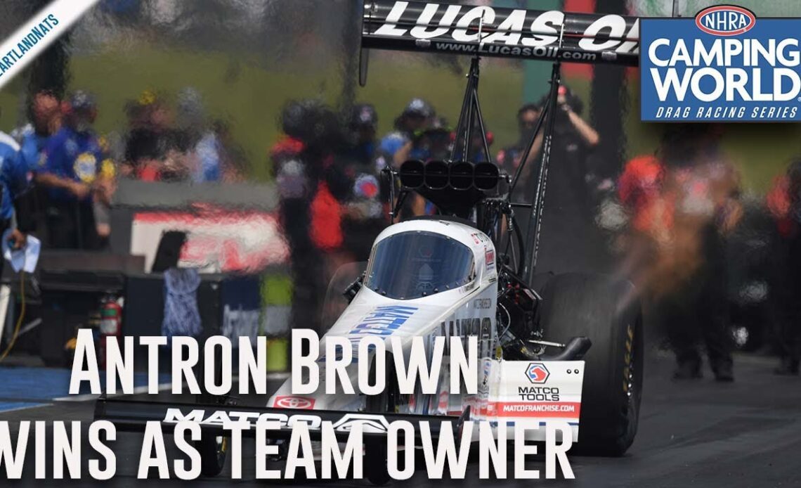 Antron Brown takes home first win as team owner