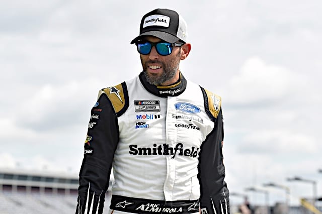 Aric Almirola smiling from Charlotte Photo NKP