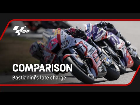 Bastianini's late charge - Comparison | 2022 #BritishGP