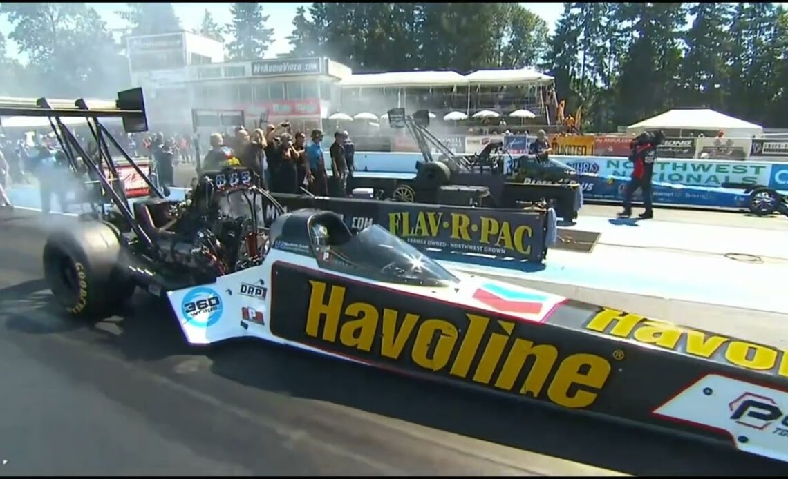 Clay Millican, Alex Laughlin, Top Fuel Dragster, Qualifying Rnd 2, Flav R Pac Northwest Nationals, P