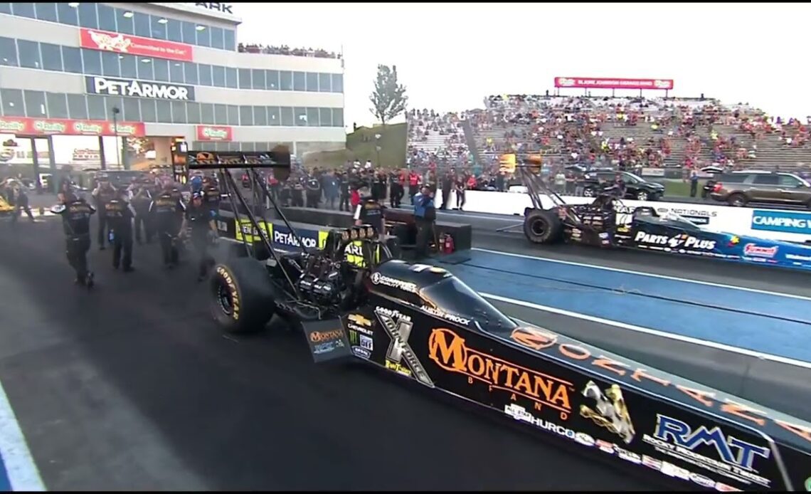 Clay Millican, Austin Prock, Ker Pop, Top Fuel Dragster, Qualifying Rnd 1, Menards Nationals