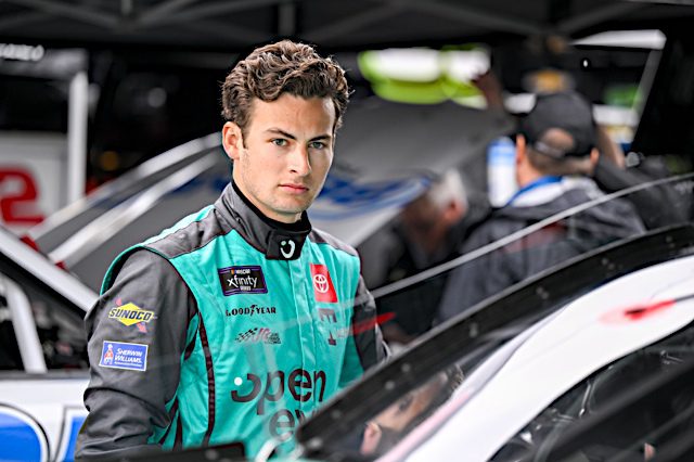 #18: Connor Mosack, Joe Gibbs Racing, Open Eyes Toyota Supra