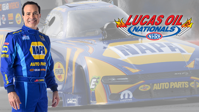 Defending Funny Car World Champion Ron Capps Enjoys Special Atmosphere of Lucas Oil NHRA Nationals