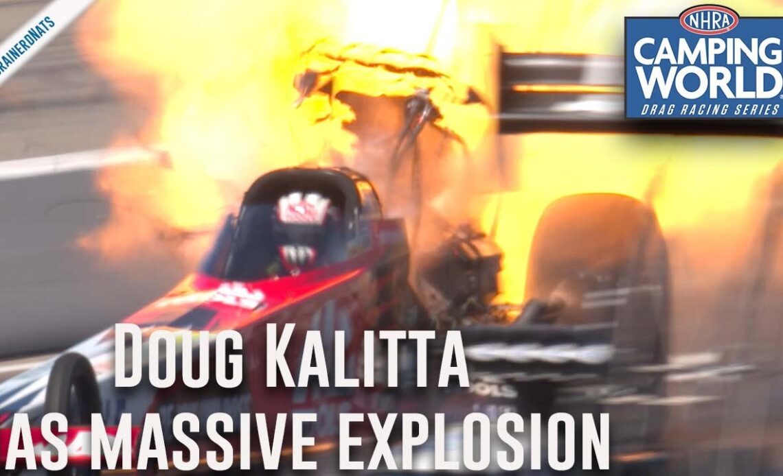 Doug Kalitta has MASSIVE explosion at Lucas Oil Nationals