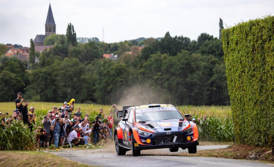 Oliver Solberg, Elliott Edmondson, Hyundai World Rally Team Hyundai i20 N Rally1