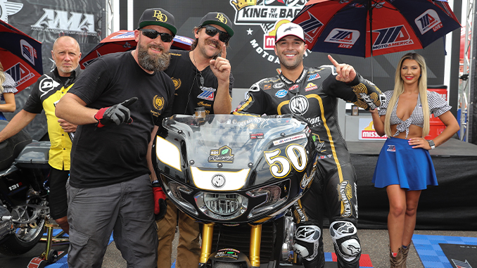 Indian Motorcycle Racing Privateer Bobby Fong Wins King of the Baggers at Brainerd International Raceway