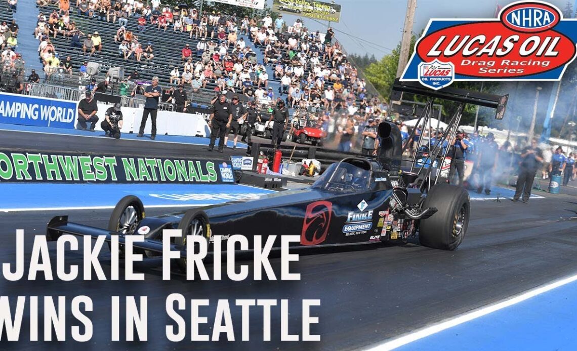 Jackie Fricke wins Top Alcohol Dragster at Flav-R-Pac NHRA Northwest Nationals