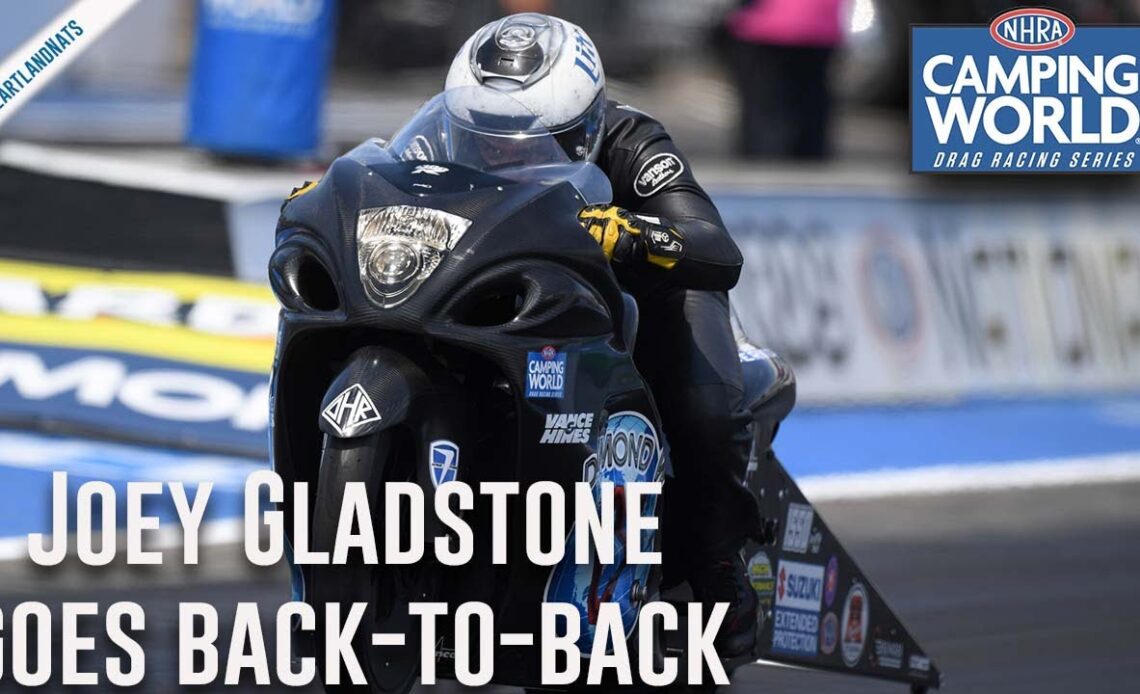 Joey Gladstone goes back-to-back with win in Topeka