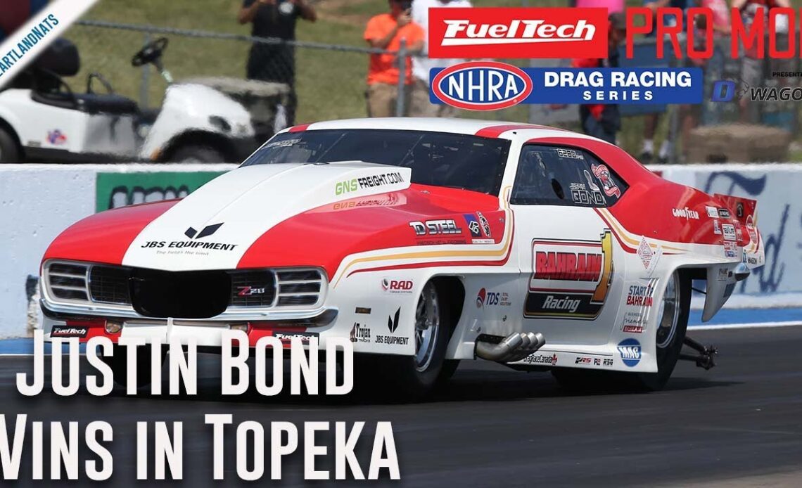 Justin Bond picks up his first win of the season in Topeka