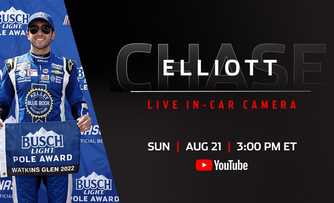 LIVE: Chase Elliott's in-car camera from Watkins Glen