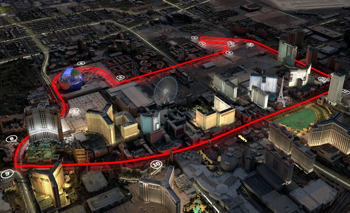 Las Vegas track map
