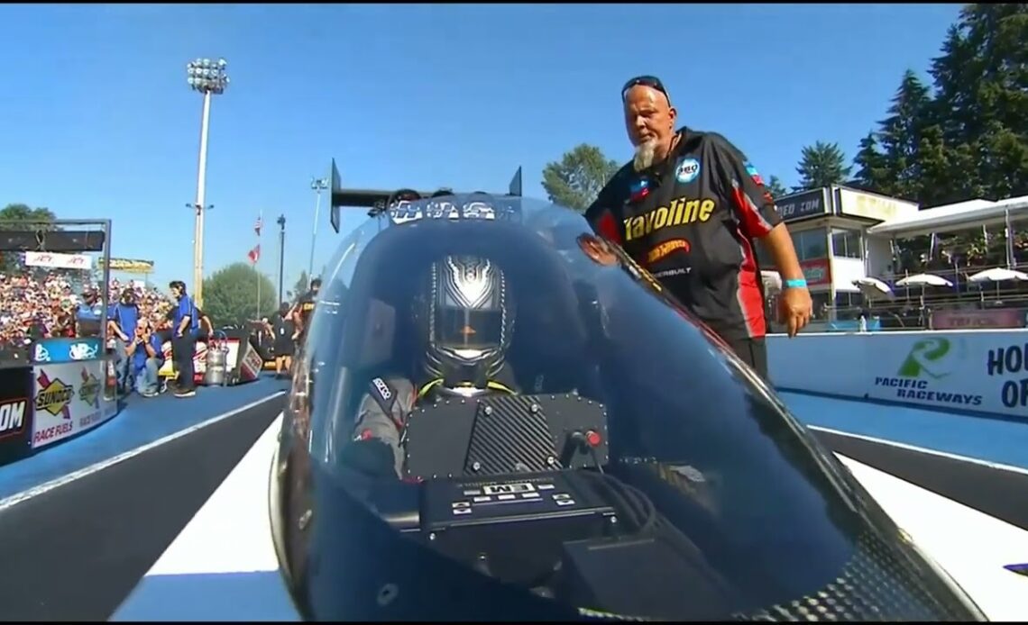 Leah Pruett, Alex Laughlin, Top Fuel Dragster, Qualifying Rnd 3, Flav R Pac Northwest Nationals, Pac