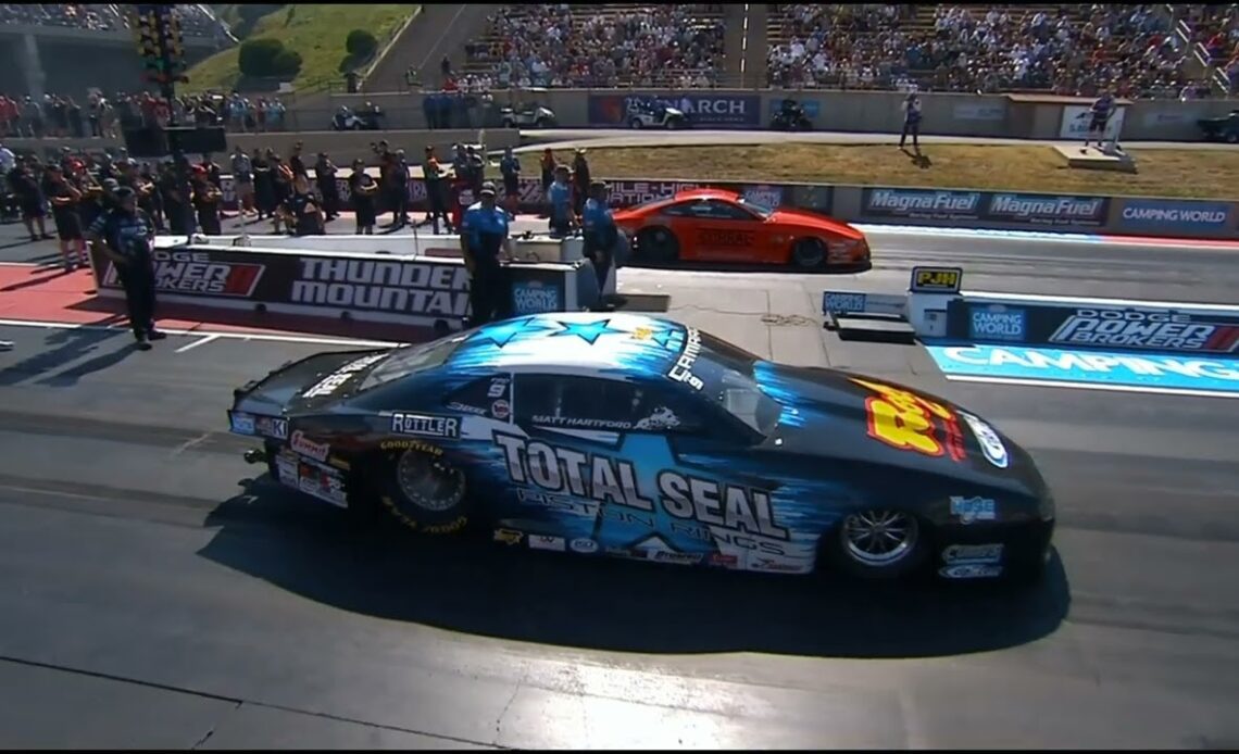 Matt Hartford, Christian Caudra, Pro Stock, Semi Final Eliminations, Dodge Power Brokers, Mile-High