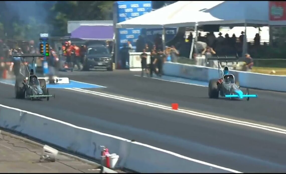 Mitch Meyers, Mike Quayle, Top Alcohol Dragster, Qualifying Rnd 3, Flav R Pac Northwest Nationals, P