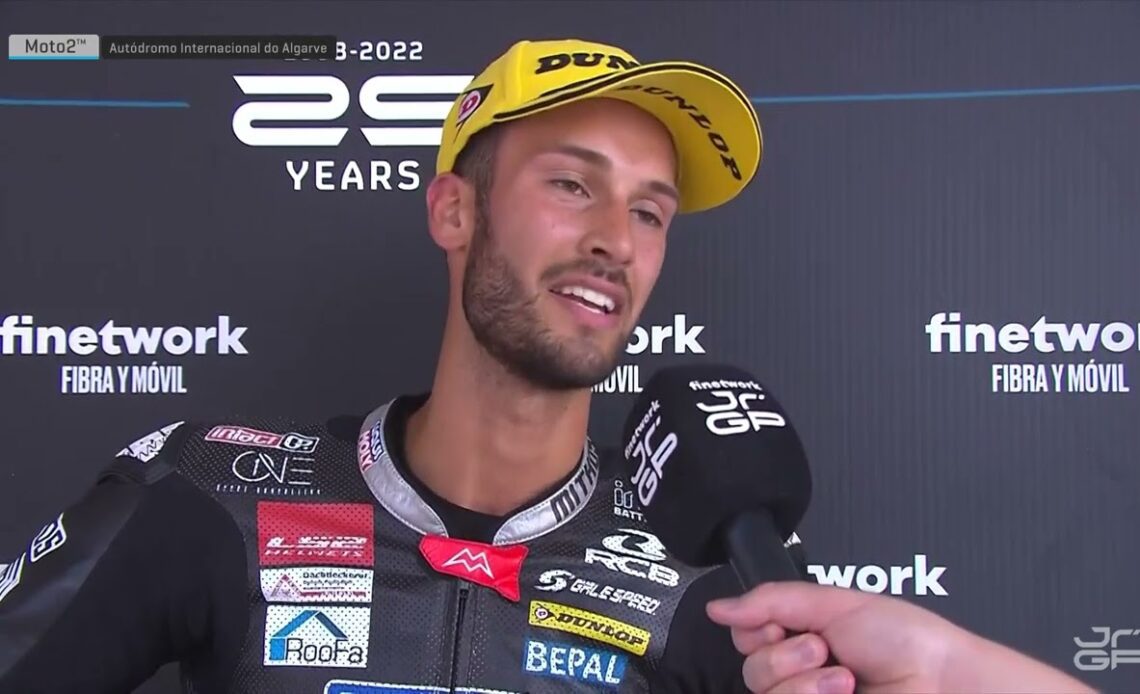 #Moto2 Race 2 Winner Interview | Lukas Tulovic | FIM JuniorGP 2022 - Round 5 Algarve