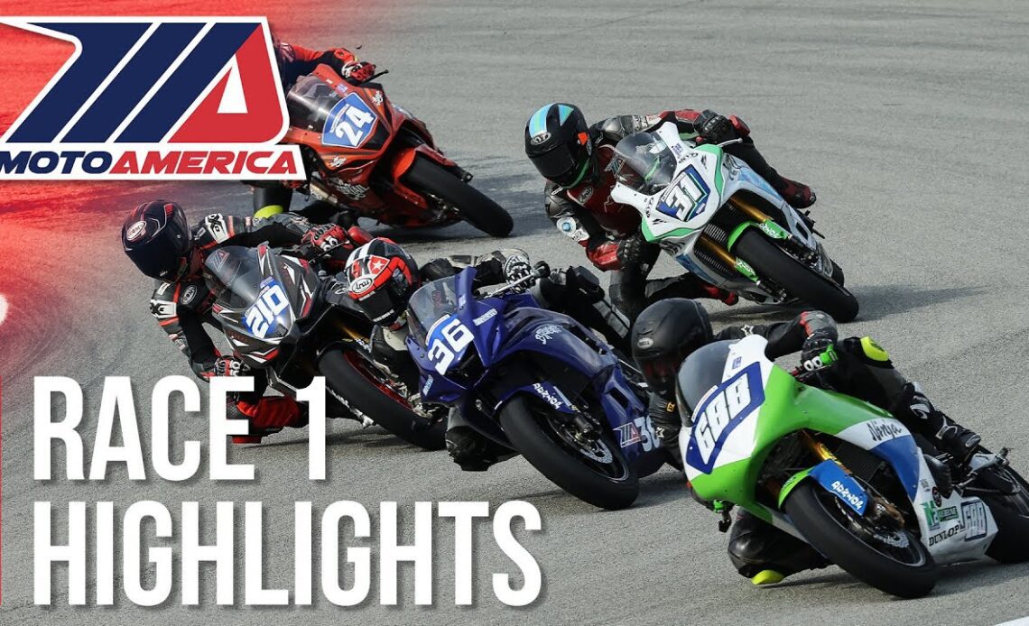 MotoAmerica REV'IT! Twins Cup Race 1 Highlights at Pittsburgh 2022