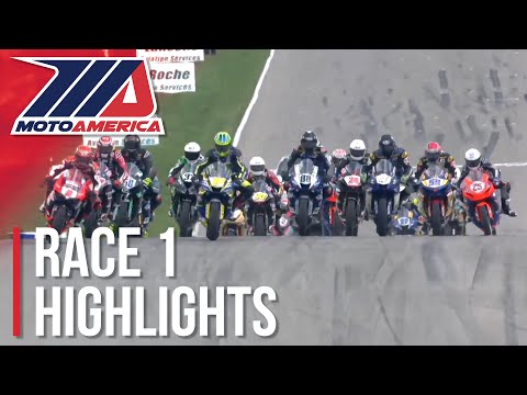 MotoAmerica Supersport Race 1 Highlights at Pittsburgh 2022