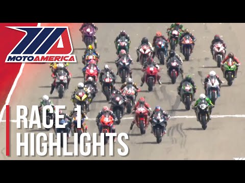 MotoAmerica Yuasa Stock 1000 Race 1 Highlights at Pittsburgh 2022