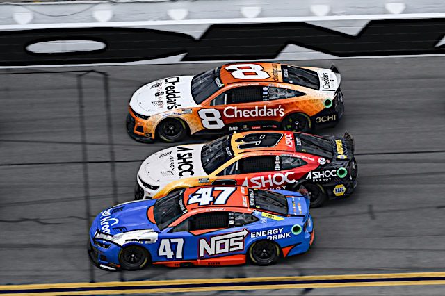 NASCAR Cup Series action at Daytona International Speedway, August 2022. Photo: NKP