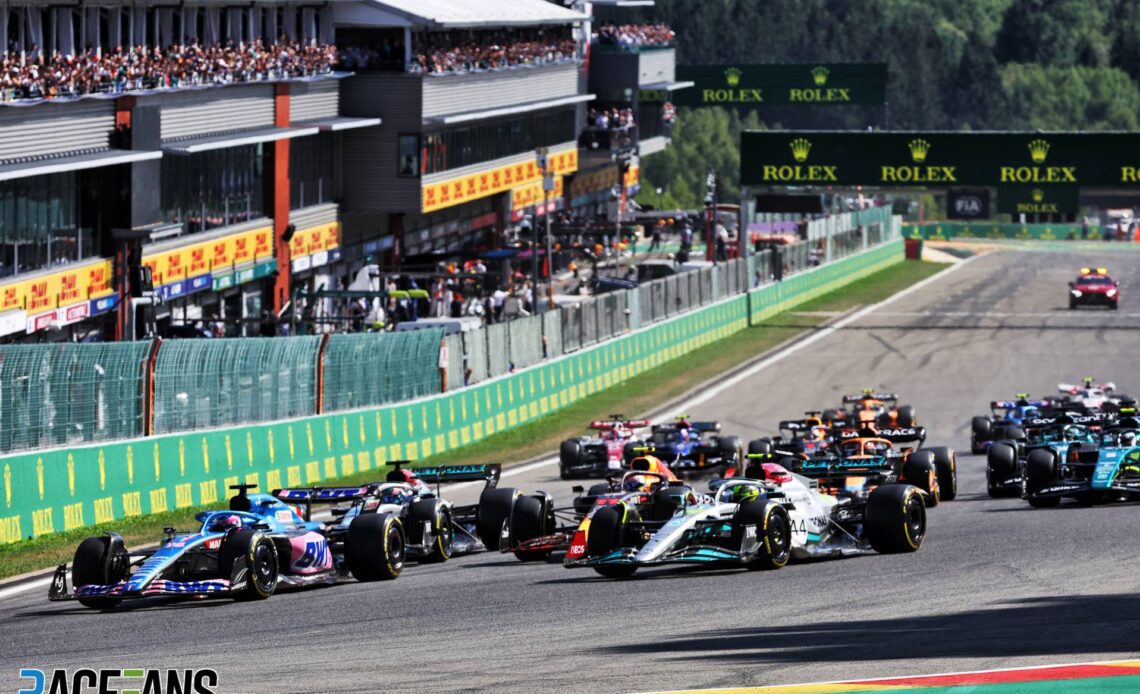 Race start, Spa-Francorchamps, 2022