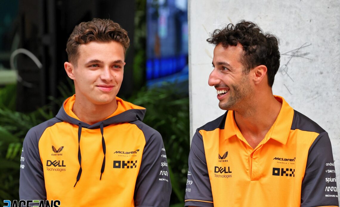 Norris offering Ricciardo 'more help than normal'