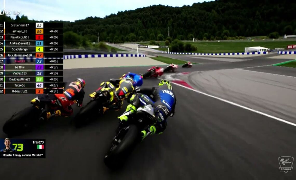 Red Bull Ring First Lap | Global Series Round 3 | 2022 MotoGPeSport Championship