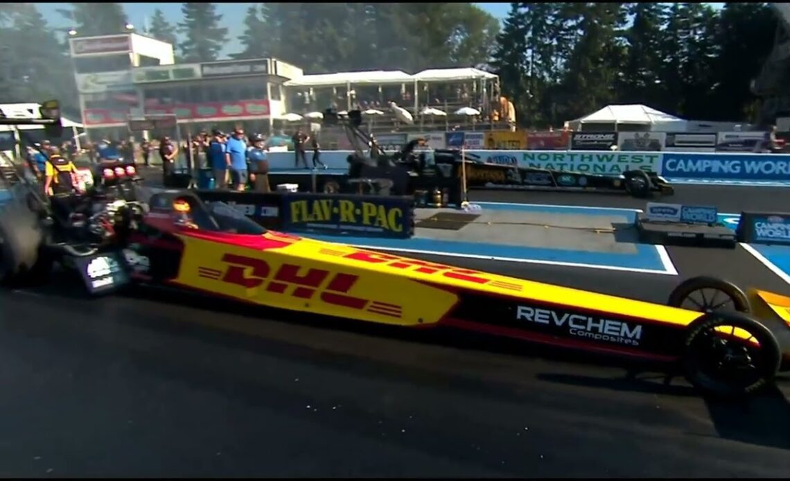 Shawn Langdon, Austin Prock, Jason McCollough, Top Fuel Dragster, Qualifying Rnd 1, Flav-R-Pac North