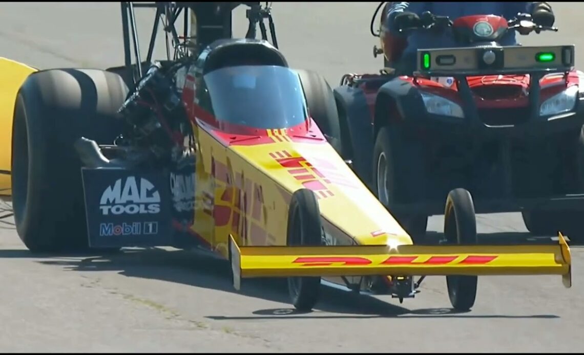 Shawn Langdon, Mike Salinas Top Fuel Dragster, Eliminations Rnd 1, Flav-R-Pac Northwest Nationals,