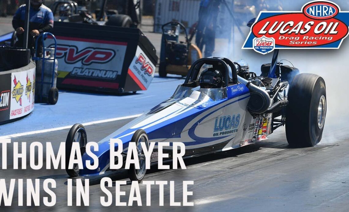 Thomas Bayer wins Top Dragster at Flav-R-Pac NHRA Northwest Nationals