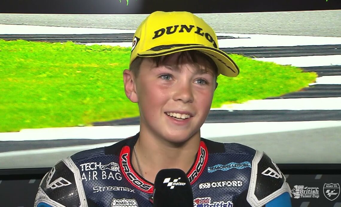 Top 3 Race 1 Interviews | Round 6 Silverstone | 2022 Honda British Talent Cup