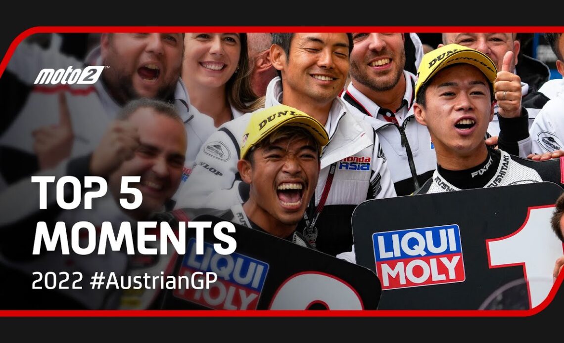 Top 5 Moto2™ Moments | 2022 #AustrianGP