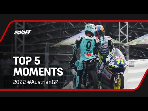 Top 5 Moto3™ Moments | 2022 #AustrianGP