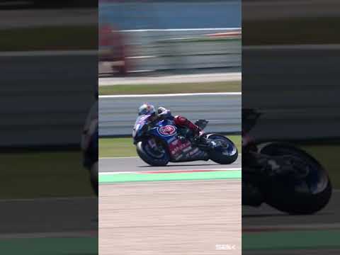Toprak going to the edge of grip and back again! 😬 🔥 #WorldSBK