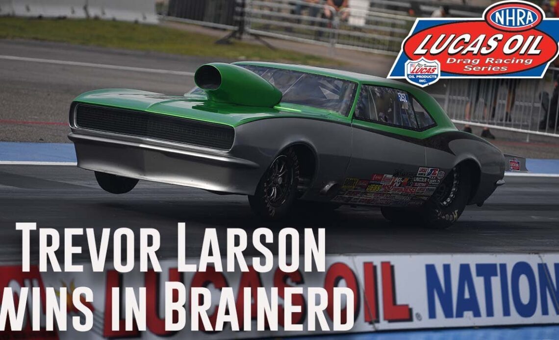 Trevor Larson wins Super Gas at Lucas Oil NHRA Nationals