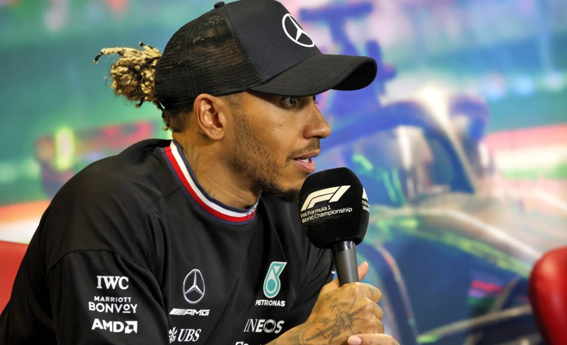 Lewis Hamilton, Mercedes-AMG, 2nd position, in the Press Conference