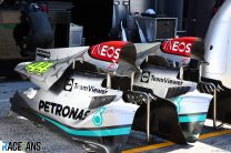 Mercedes W13 engine covers, Zandvoort, 2022