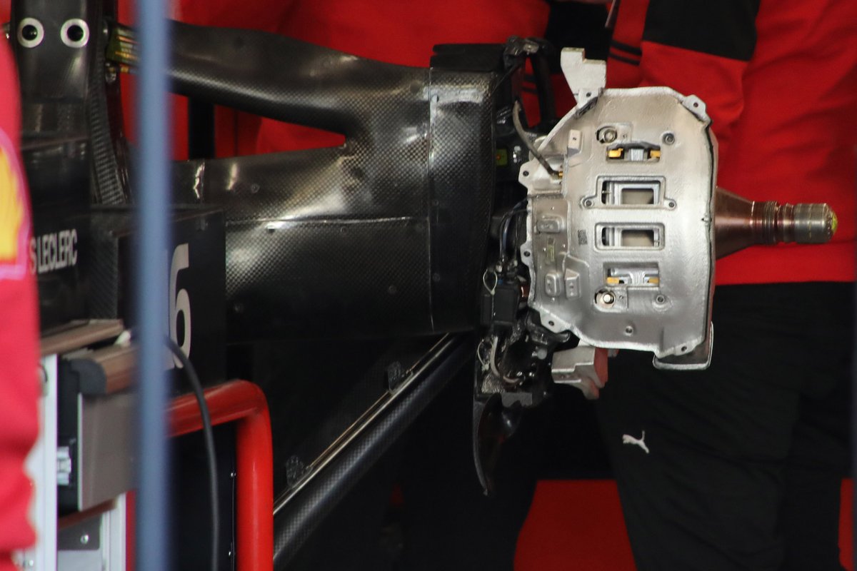 Ferrari F1-75 rear brake detail