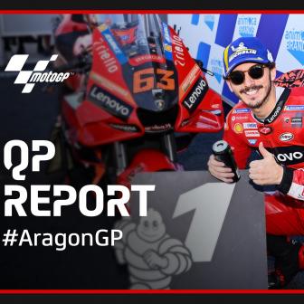 Advantage Bagnaia with sizzling Aragon pole