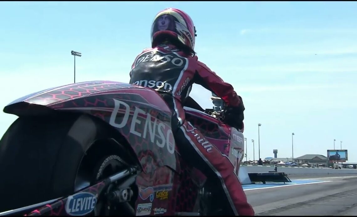 Angie Smith, Pro Stock Motorcycle, Rnd1 Eliminations, Menards Nationals Presented By PetArmor, Heart