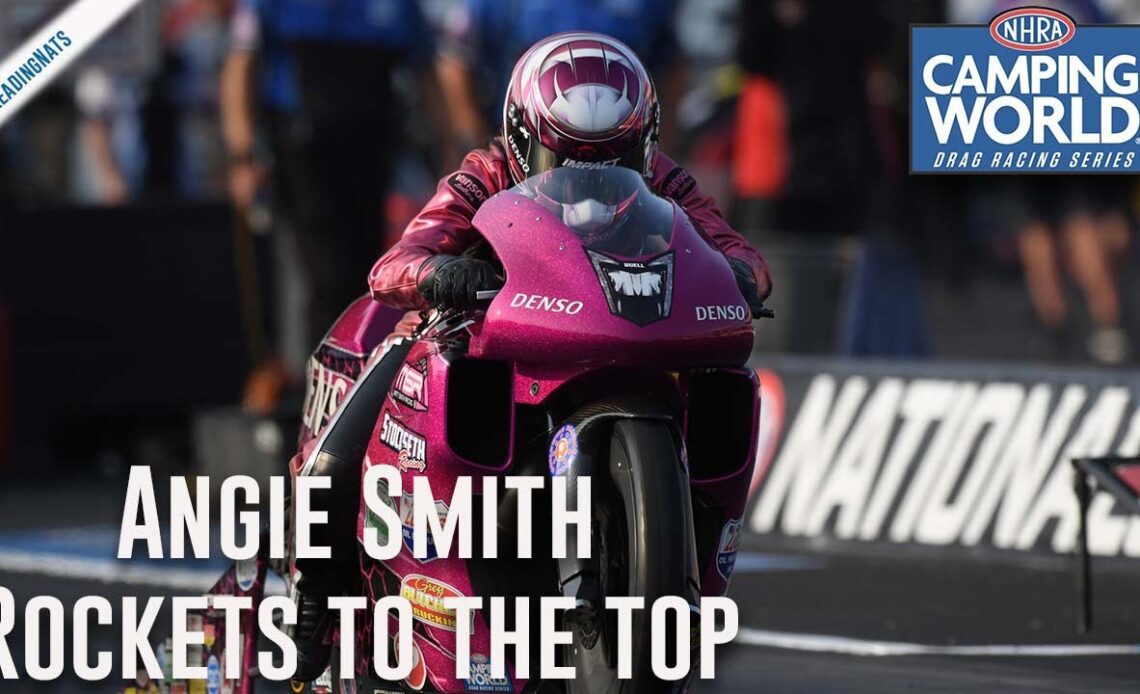 Angie Smith rockets to the top spot Friday in Reading