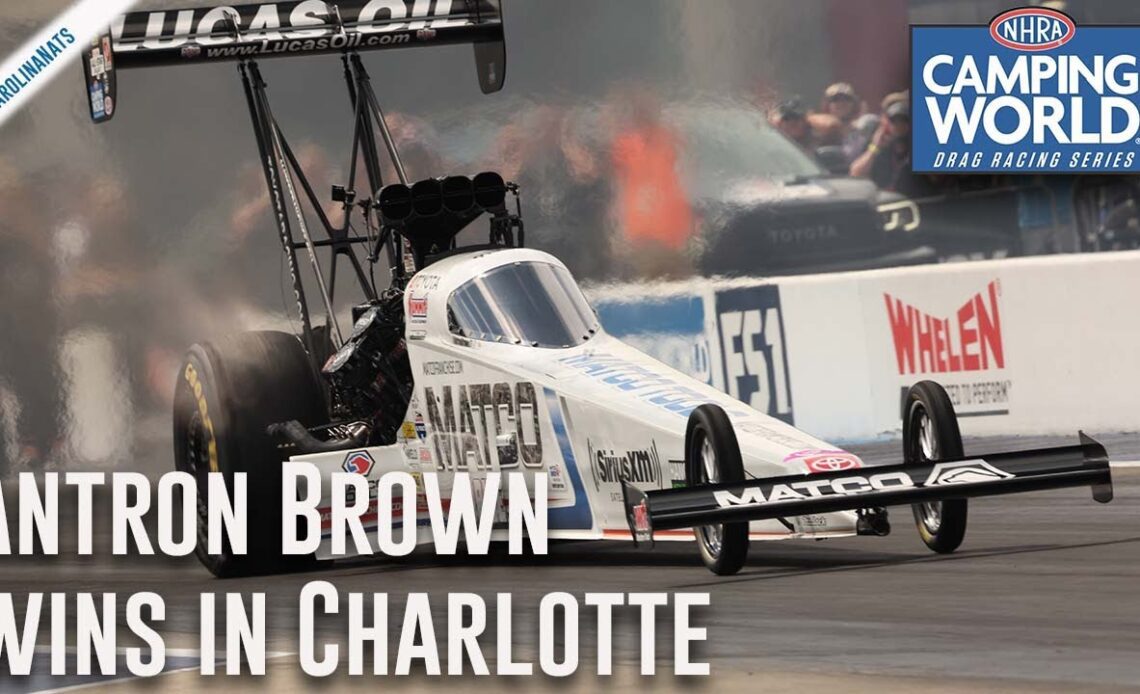 Antron Brown moves to second in points after win in Charlotte
