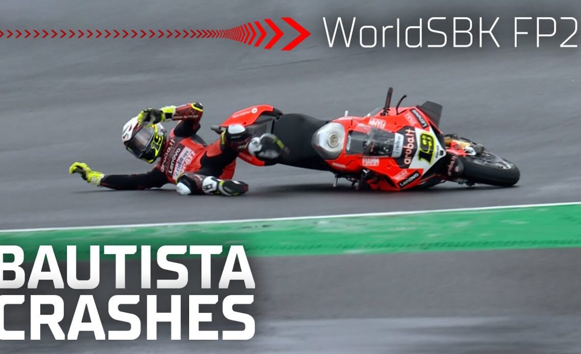 Bautista CRASHES in WorldSBK FP2 at Magny-Cours | #FRAWorldSBK