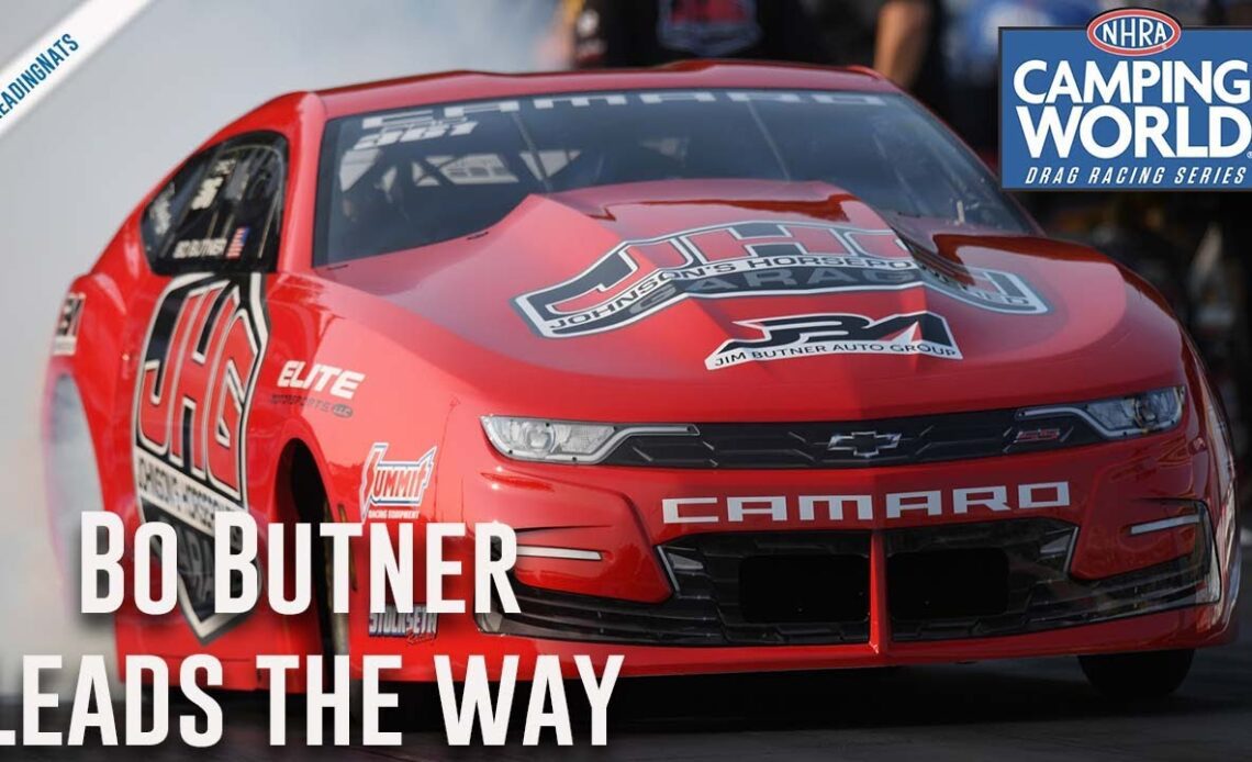 Bo Butner leads the way Friday in Reading