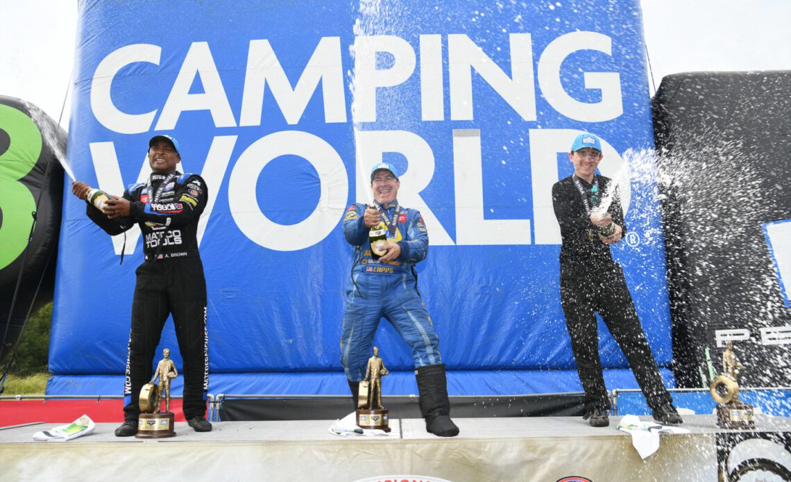 Brown, Capps, Stanfield Get Playoff Wins At NHRA Carolina Nationals