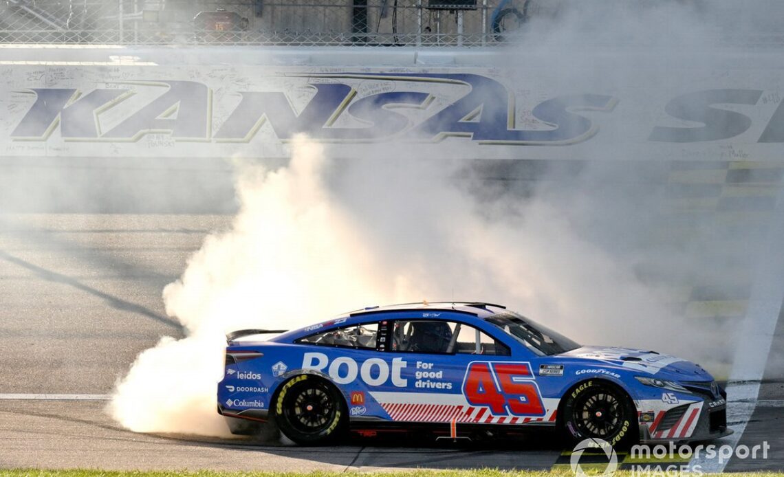 Race winner Bubba Wallace, 23XI Racing, Toyota Camry