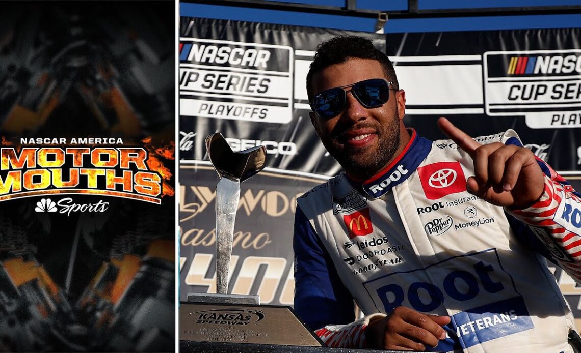 Bubba Wallace draws on past NASCAR Cup Series experience for Kansas win | NASCAR America Motormouths