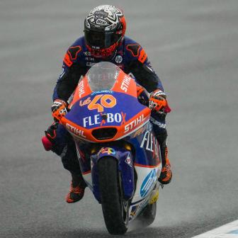 Canet takes pole position amid torrential rain