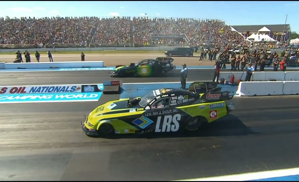Chad Green, Tim Wilkerson, Top Fuel Funny Car, RND1 Eliminations, Lucas Oil Nationals, Brainerd