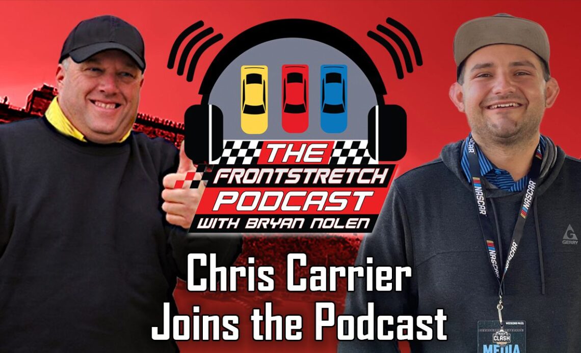 Parker Kligerman's NASCAR Camping World Truck Series crew chief Chris Carrier joins Bryan Nolen on the podcast, Graphic by Jared Haas
